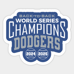 Dodgers 2025 World Series Champions Sticker